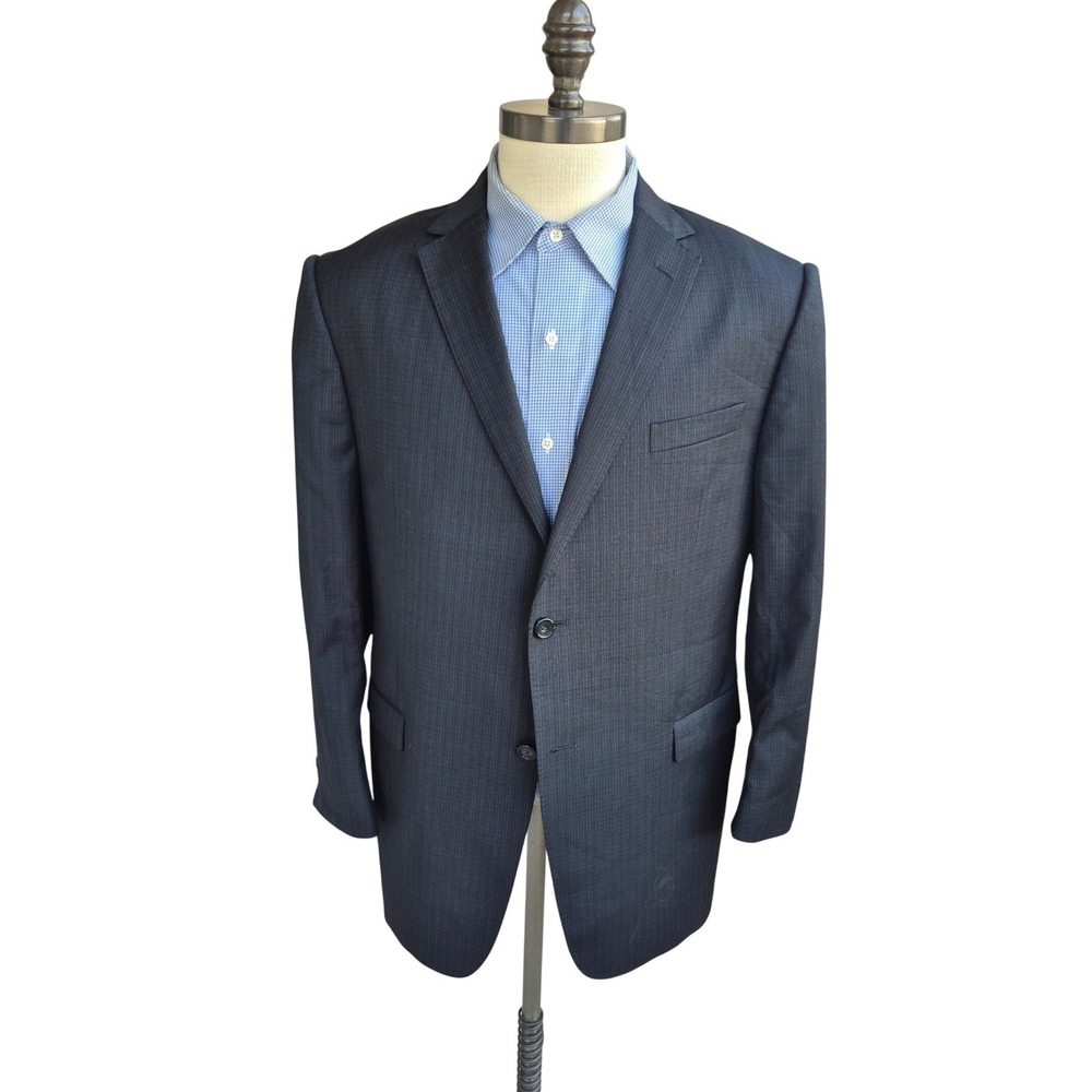 Z Zegna Mens Sz 44 R Charcoal Grey 100% Wool Drop 7 Suit Jacket Blazer Recent